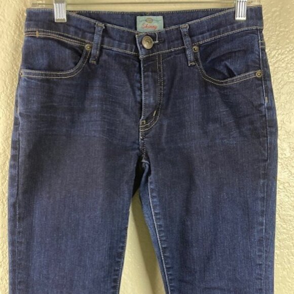 Fossil Women's Blue Skinny Jeans Sz 27 Inseam 30 - Picture 3 of 11